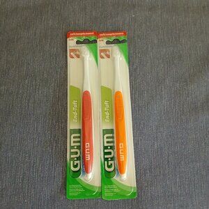 Gum End-Tuff soft 308 Toothbrush x 2 New